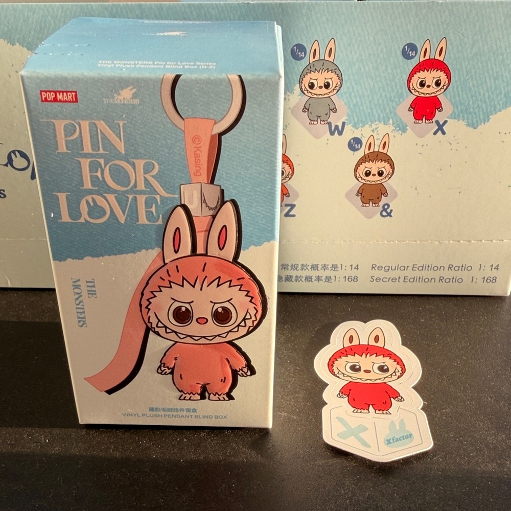 POP MART Labubu Pin for Love X. Brand New